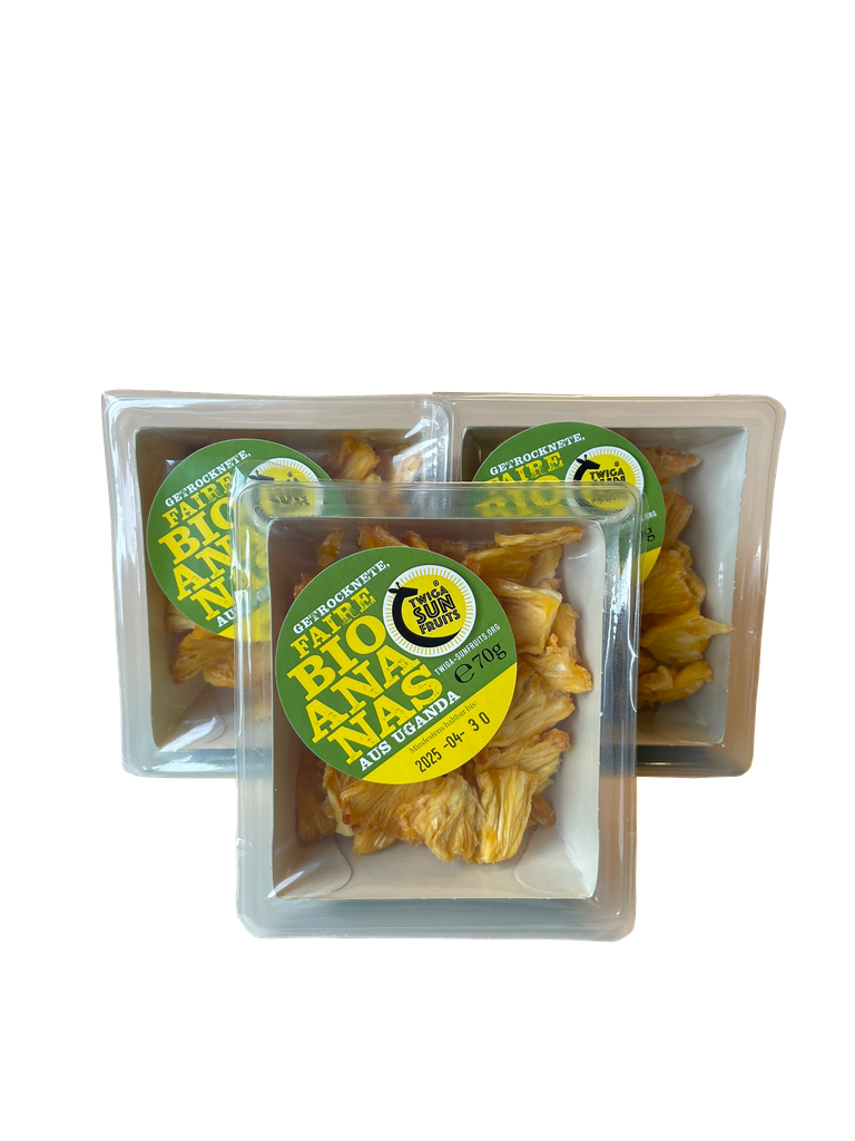 PROMOTION - TWIGA dried organic pineapple 3x70g